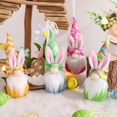 4pcs easter gnome - doll, hanging