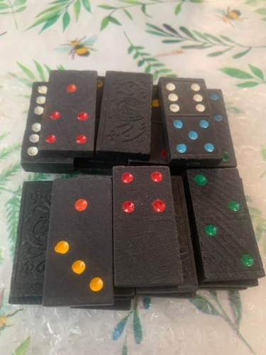 Used dominoes and draught - used,