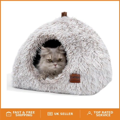 Large light brown igloo cat - igloo,