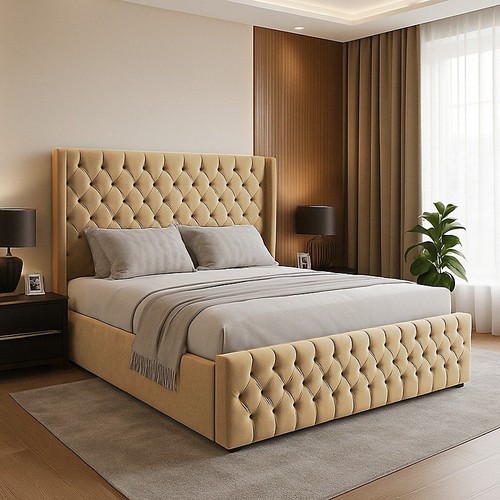 Ottoman bed winged plush - ottoman,