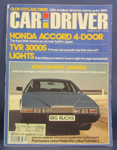 Car and driver magazine march - car,