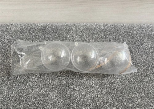 New and unused clear baubles - and,