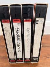 VHS Tapes Used says Wrestling