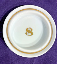 VTG Porcelain La Gardo Tackett Schmid Change/Coin Dish 22kt Gold RARE - LAST ONE