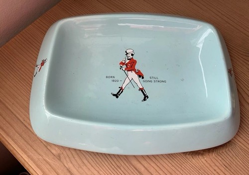 Vintage johnnie walker ashtray - walker,