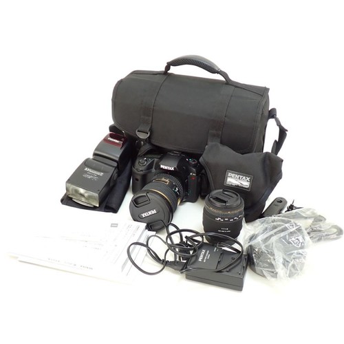 Pentax k20d camera with - camera, smc