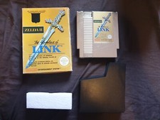 ZELDA II THE ADVENTURE OF LINK Nintendo NES Game RARE Black Shield Variant