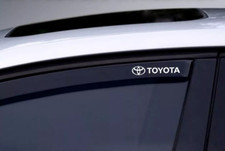 X4 Toyota Wind Deflector Stickers Car Window Decal  Bumper  Rein  Guards White 