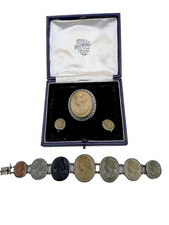 ANTIQUE LAVA CAMEO SET GRAND