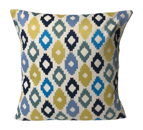Blue textured ikat aztec - 1,