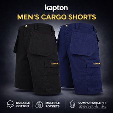Mens Cargo Shorts Cotton