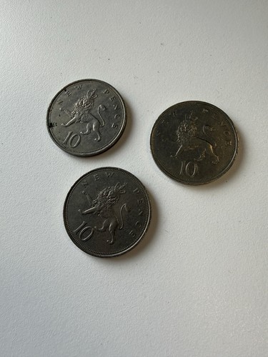 1975 ten pence coin large - ten,