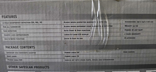 Safescan 2250 electronic - electronic, bill