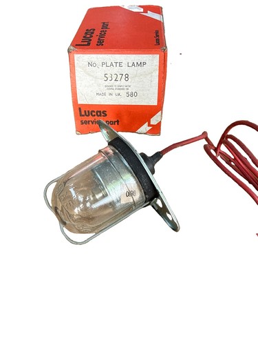 Lucas 53278 rear number - lucas, plate