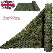 3mx5m Camo Net Hunting/Shooting Camouflage Hide Army Camping Woodland Netting UK