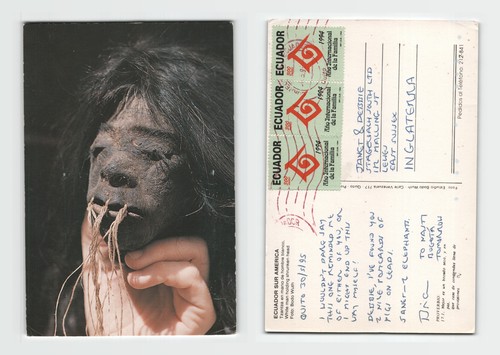 Postcard shrunken head - postcard,