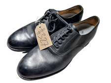 Genuine British Army Black Leather Officers Parade Service Shoes 9M UK #327
