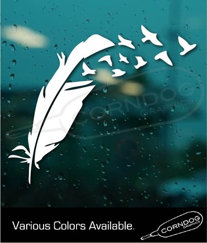 Feather birds vinyl - feather,
