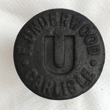 F. Underwood Carlisle old antique vintage soda ginger beer bottle stopper