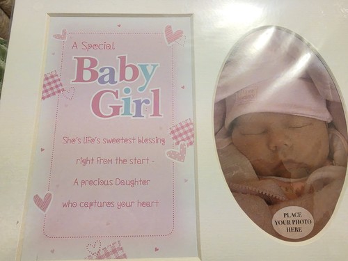 Baby girl keepsake photo frame - baby,
