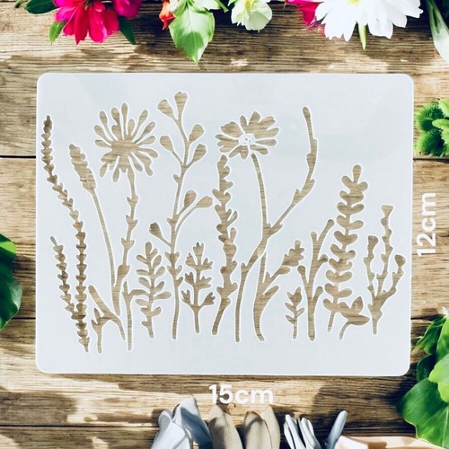 Single flower stencil
