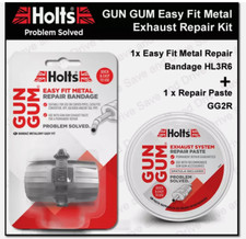 Holts Gun Gum Flexiwrap Silencer Exhaust Easy Fit Metal Repair Kit GunGum HL3R6