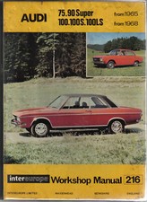 Audi 75 90 Super 1965 on and 100 S LS 1968 on Intereurope Workshop Manual 