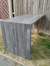 40mm Grey Oak Laminate breakfast bar  Worktop  900 wide.