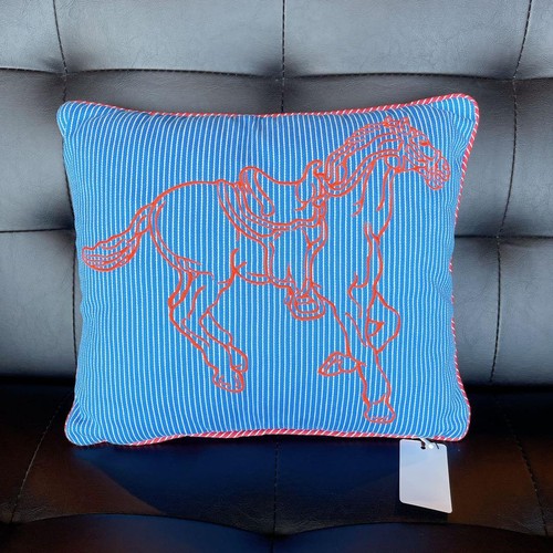 Hermès mini cushion - cushion, blue