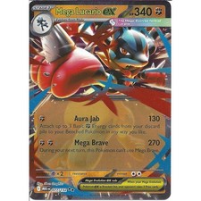 077/132 Mega Lucario ex : Double Rare Card : Mega Evolution : Pokemon TCG