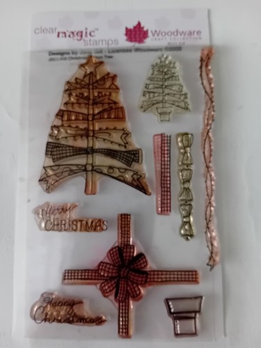 Christmas ribbon tree - christmas, clear