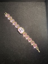 Purple Swarovski Inspired Watch