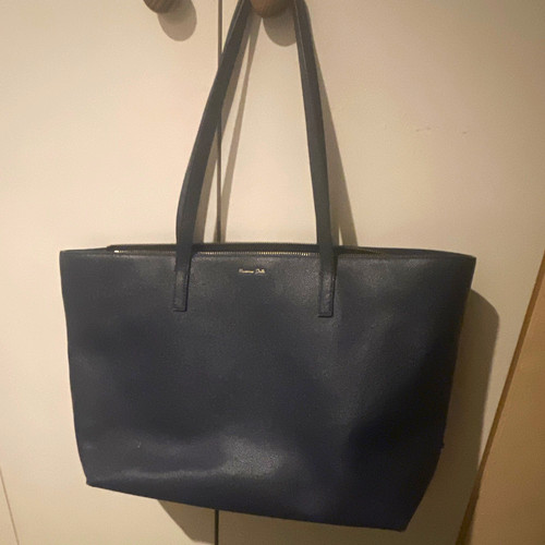 Massimo dutti navy leather - dutti,