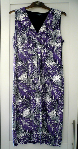 Maine linen purple dress - purple, size