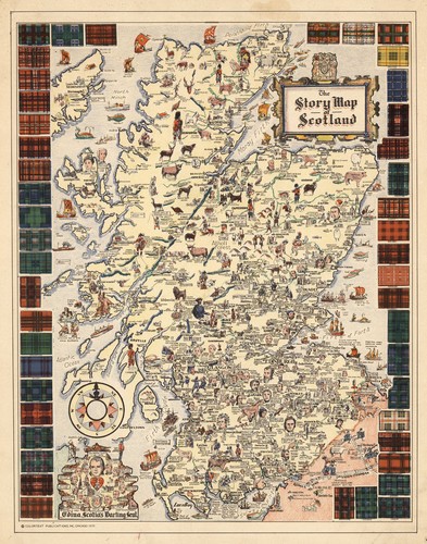 Early pictorial story map - story,