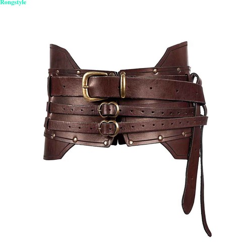 Medieval leather buckle waist - medieval,
