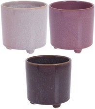 Small glazed ceramic plant - glazed,