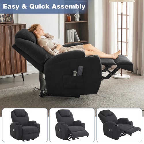 Electric fabric chair recliner - fabric,