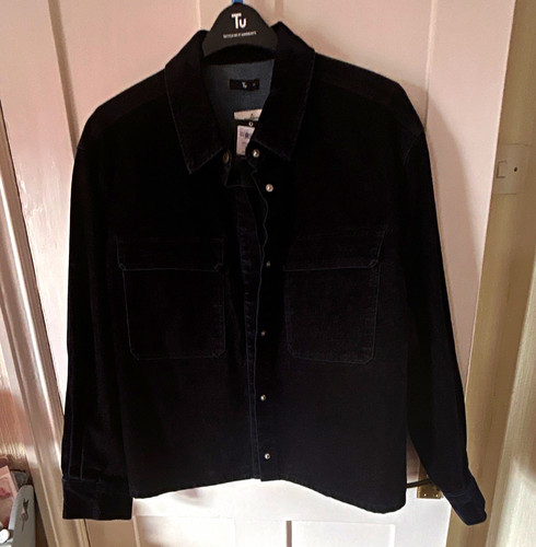 Navy brushed denim boxy fit - tu,