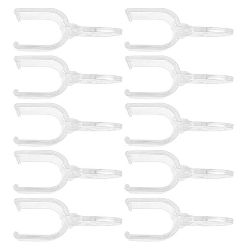 10pcs clear plastic curtain - clear,