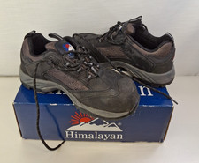 Himalayan 4030 Boots UK4 Black Leather Steel Toe Shock Absorber G502