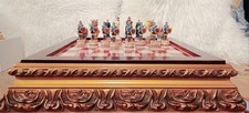 Chess, Helen of Troy & Trojans, 8cm King. The spiecial box/board is included.