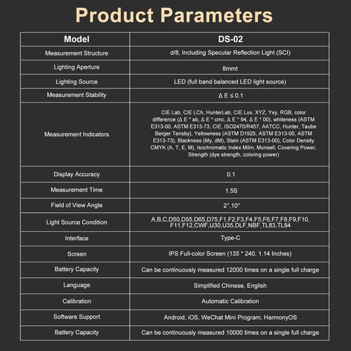 Portable colorimeter digital - colorimeter,