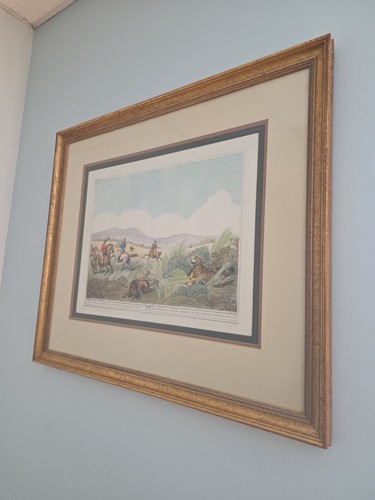 1819 hand colored aquatint - hand-colored,
