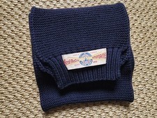 The Real McCoy's RRP £145 Wool Knit Muffler - Navy - Made in Japan 