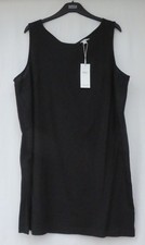 LADIES MARKS AND SPENCER BLACK LINEN RICH COOL COMFORT DRESS SIZE 18