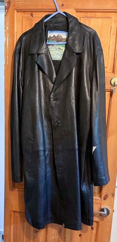 Long black soft leather - long,