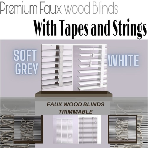 50mm faux wood blinds tape - faux,