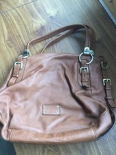 Hobbs Brown Leather Shoulder Bag
