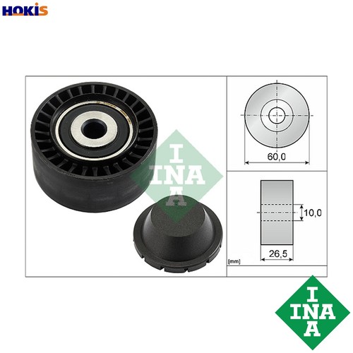 Deflectionguide pulley vribbed - pulley,